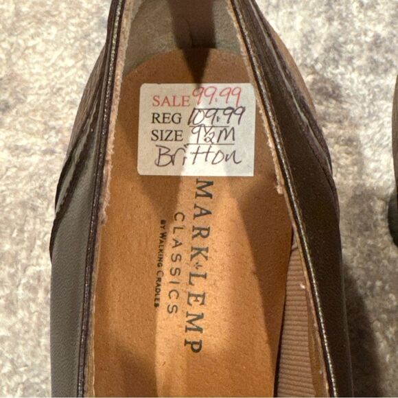 NEW Mark Lemp Classics Brown Leather Pumps/Heels 9.5M Women’s - Picture 6 of 13
